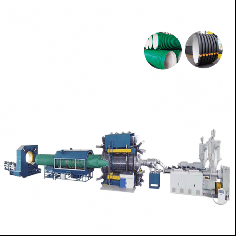 HDPE、PP縦型二重壁コルゲートパイプおよびPVCリブパイプ押出ライン