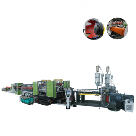 HDPE/PP/PVC 横型二重壁波形管押出ライン